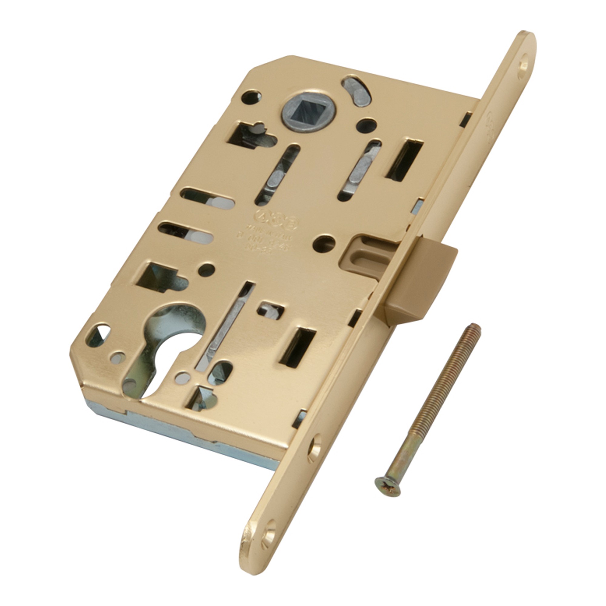 Корпус AGB (АГБ) врезного замка под цилиндр MEDIANA EVOLUTION B01103.50.03 (латунь) 