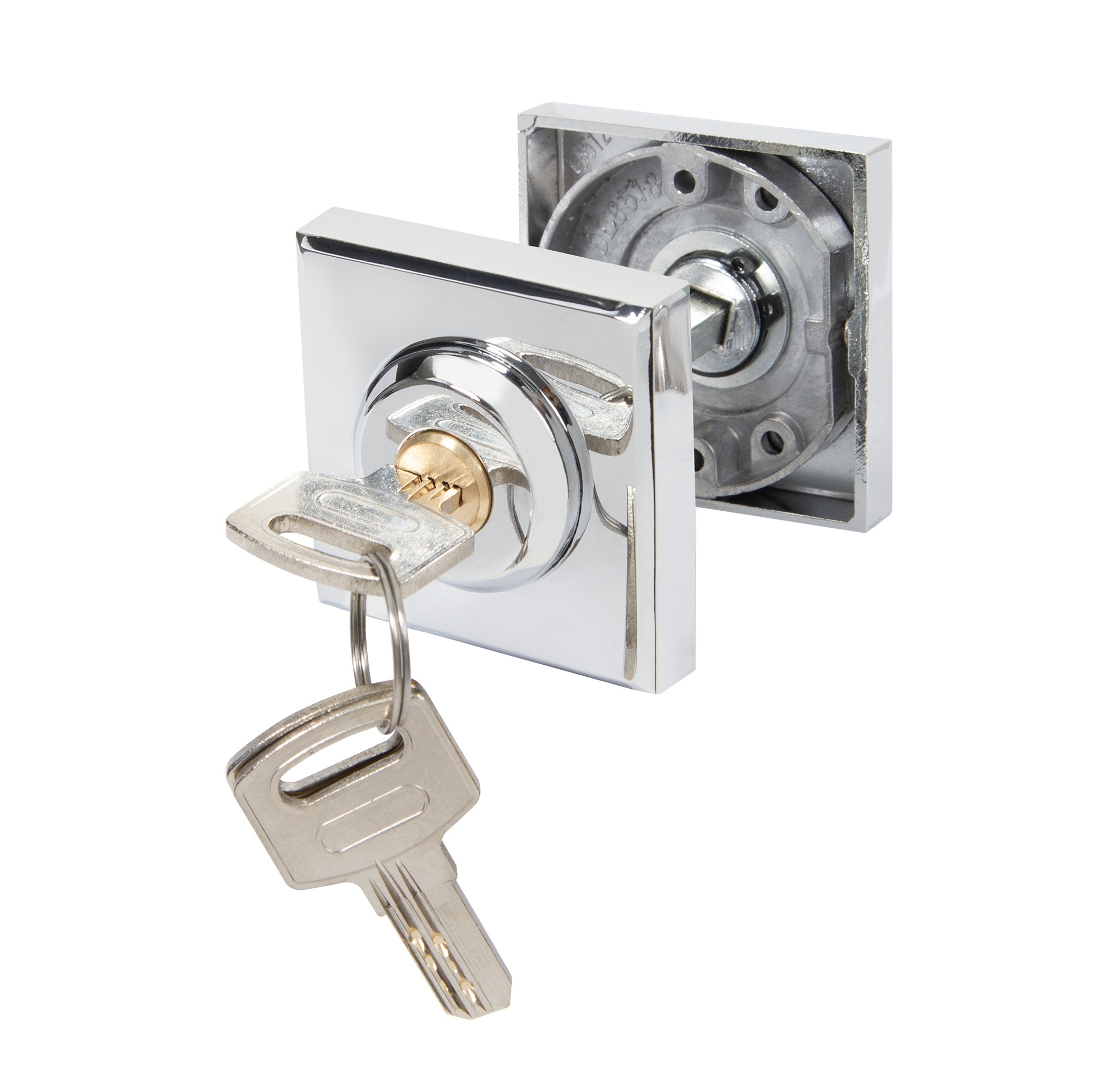 Ручка поворотная Ajax (Аякс) с фиксацией ключом BK6.FIX.JK CP-8 хром Ручка поворотная Ajax (Аякс) с фиксацией ключом BK6.FIX.JK CP-8 хром