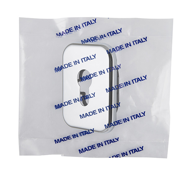 Декоративная Armadillo (Армадилло) Квадратная накладка на цилиндр ET-DEC SQ (ATC Protector 1) CP-8 Хром 