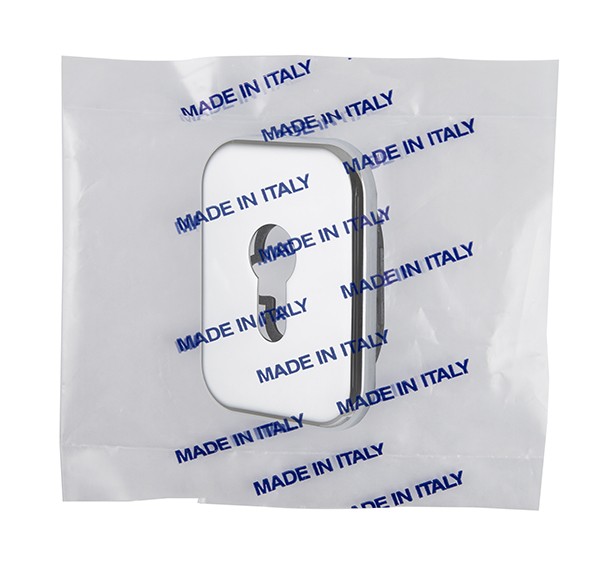 Декоративная Armadillo (Армадилло) Квадратная накладка на цилиндр ET-DEC SQ (ATC Protector 1) CP-8 Хром 