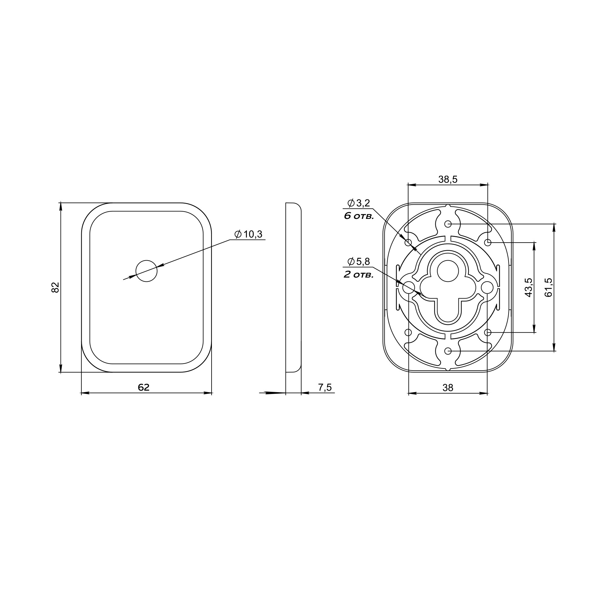Накладка Fuaro (Фуаро) на шток цилиндра ESC.O.TRD/K.486 BL-24 черный (1шт.) 