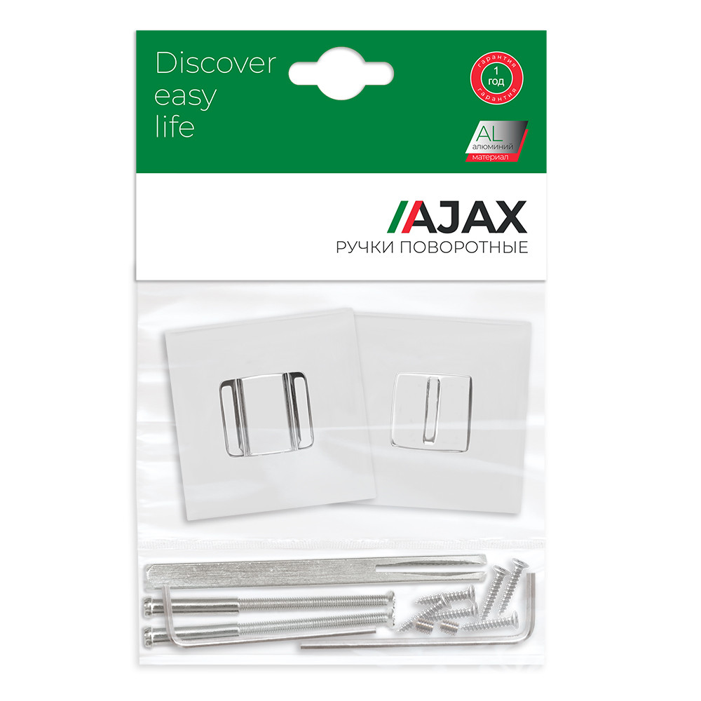 Ручка Ajax (Аякс) поворотная BK6.K.JS51 (BK6 JS) CP-8 хром 