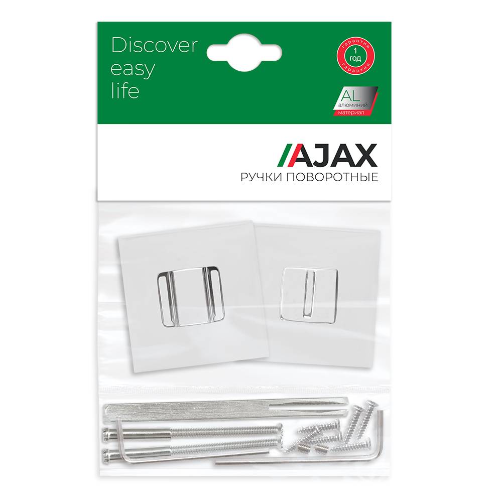 Ручка Ajax (Аякс) поворотная BK6.K.JS51 (BK6 JS) CP-8 хром 