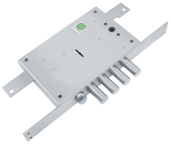 Замок Guardian (Гардиан) врезной сувальдный с защёлкой ЗВ 21.12 (без планки), 5 кл. /123:52/ 