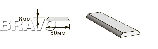 Притворная планка 2000*30*8 