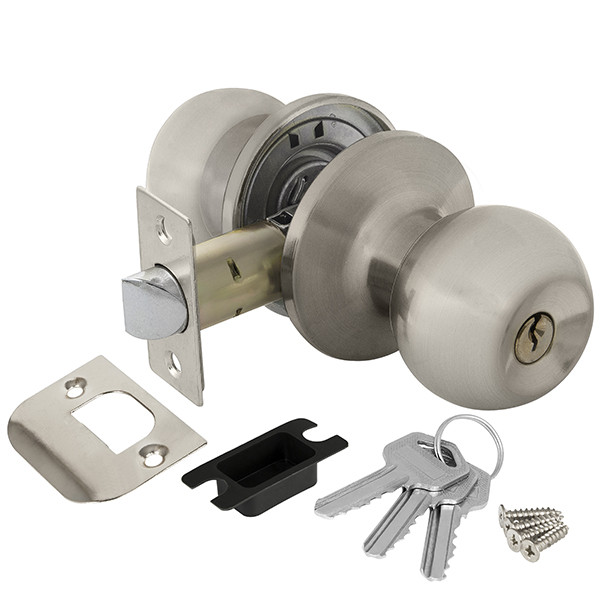 Ручка Ajax (Аякс) защелка DK682 SN-ET (6082 SN-E) (кл./фик.) мат. никель 