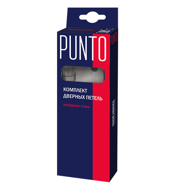 Петля Punto (Пунто) универсальная IN4100U CP (4B 100х70х2.5) хром 