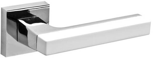 Ручка Fuaro (Фуаро) раздельная K.DM51.FLASH (FLASH DM) CP/WH-19 хром/белый 