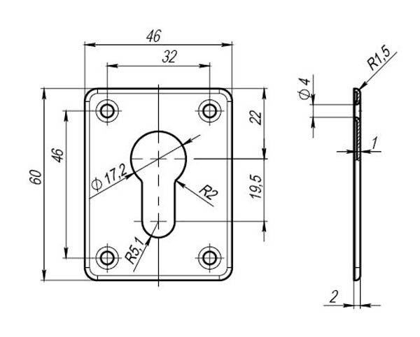 Накладка Fuaro (Фуаро) на цилиндр ESC.C+C/K.set (ESC083) CP хром (2шт.) Накладка Fuaro (Фуаро) на цилиндр ESC.C+C/K.set (ESC083) CP хром (2шт.)