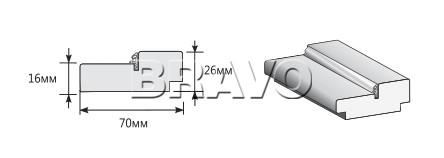 Коробка 2070*70*26 (у,п) 