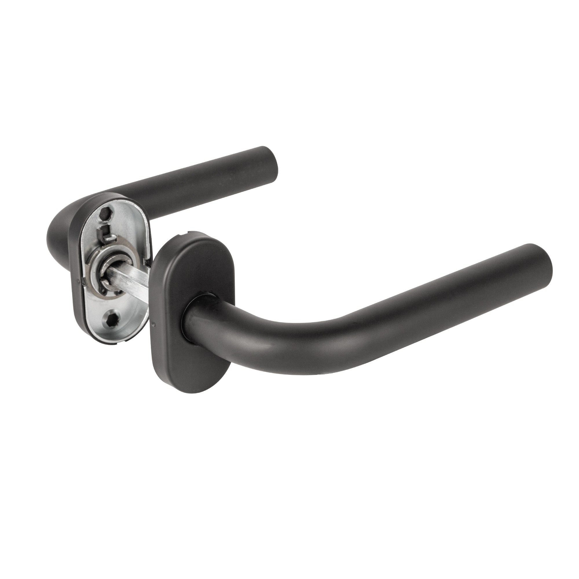 Ручка Fuaro (Фуаро) раздельная R.DSS201-0201P/19 INOX 201 BLACK (овальное основание) Ручка Fuaro (Фуаро) раздельная R.DSS201-0201P/19 INOX 201 BLACK (овальное основание)