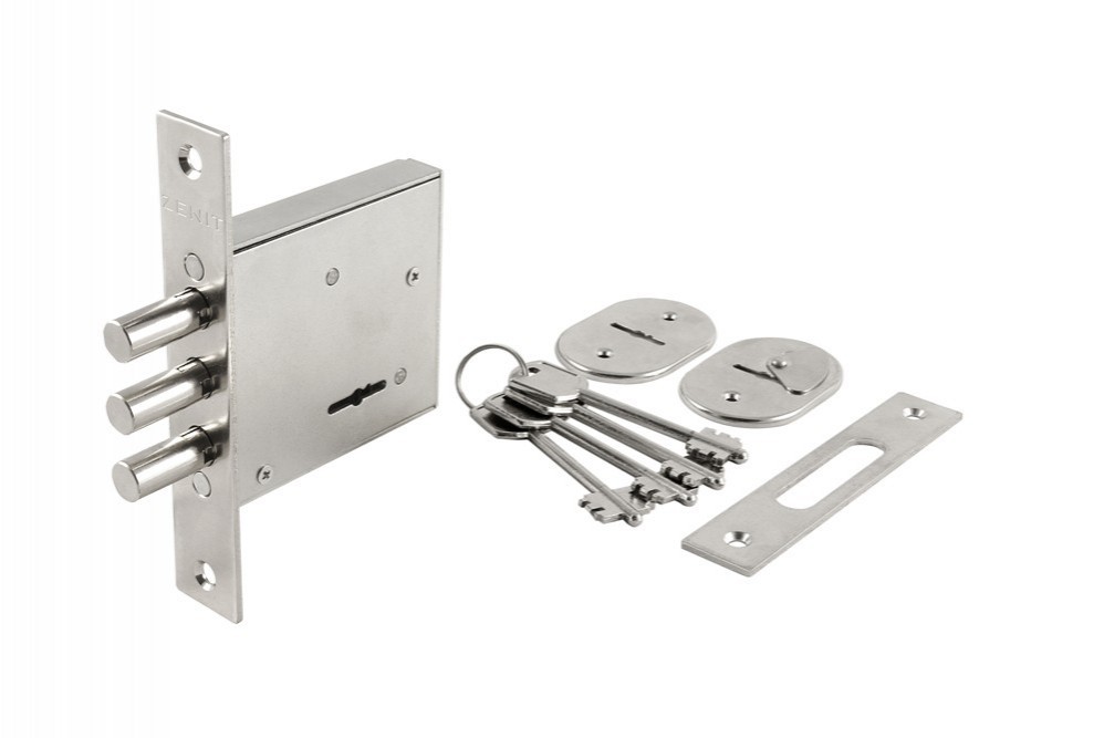 Замок Zenit (Зенит) врезной сувальдный ЗВ8-6.1, 4 кл. 