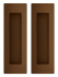 Ручка Armadillo (Армадилло) для раздвижных дверей SH.URB153.010 (SH010 URB) BB-17 коричневая бронза 