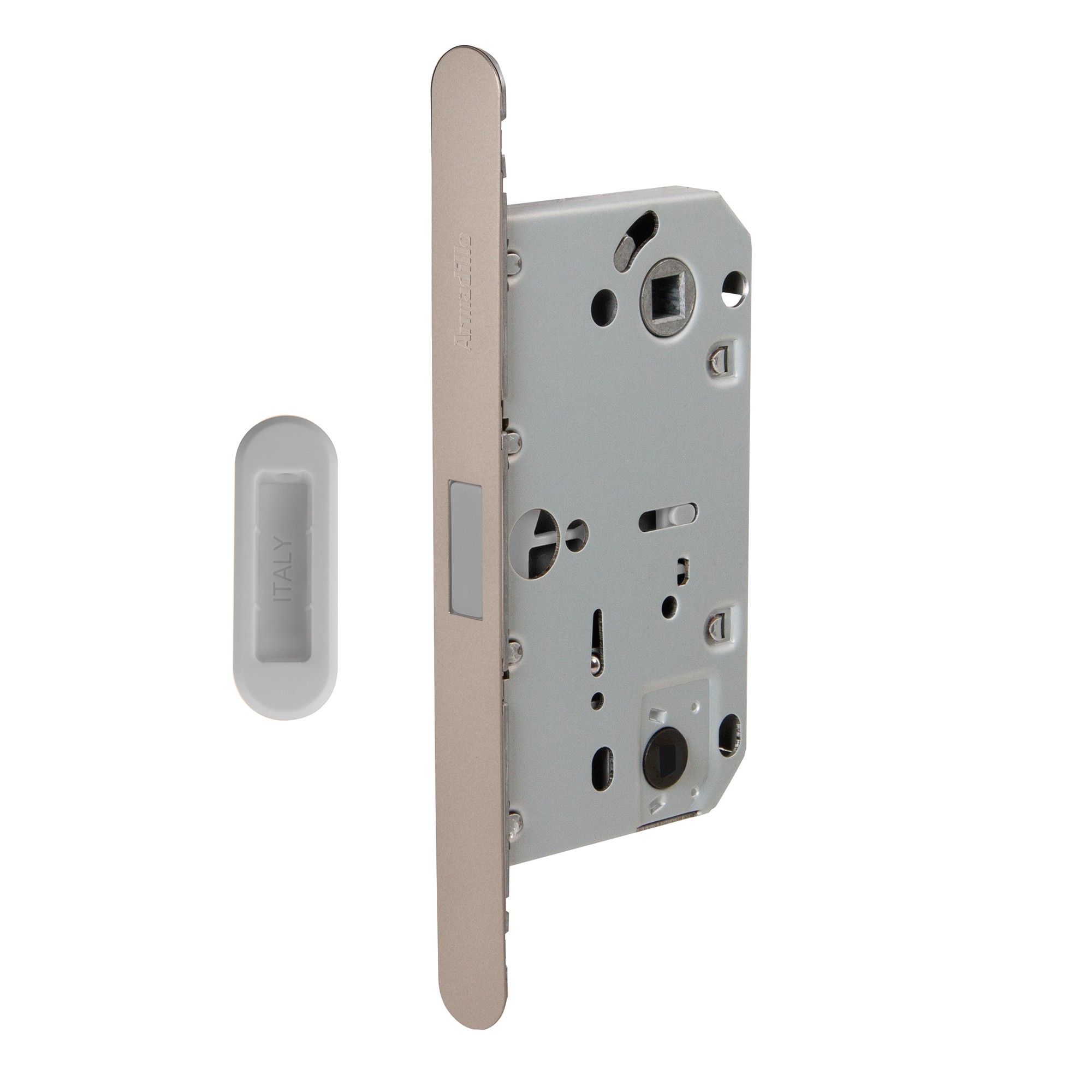 Магнитная Armadillo (Армадилло) защелка WC с ответной планкой GRAVITY.PRO G01.196.50.96 SN мат никель Магнитная Armadillo (Армадилло) защелка WC с ответной планкой GRAVITY.PRO G01.196.50.96 SN мат никель