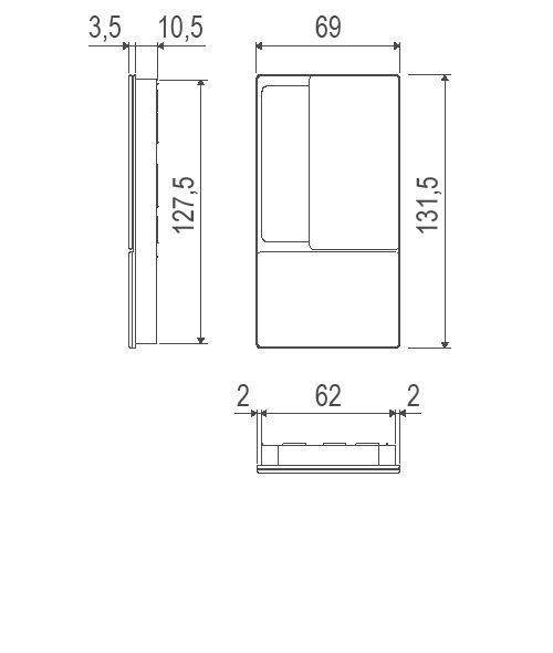 B30000.01.FM AGB (АГБ) Ручка WAVE без запирания (белый), для раздвижных дверей ПОДХОДИТ К TOUCH B30000.01.FM AGB (АГБ) Ручка WAVE без запирания (белый), для раздвижных дверей ПОДХОДИТ К TOUCH