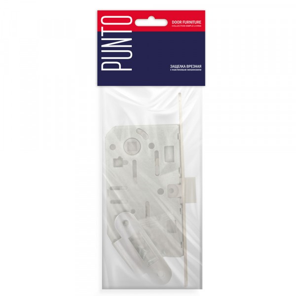Защелка Punto (Пунто) врезная PL96WC-50 BL (черный) Защелка Punto (Пунто) врезная PL96WC-50 BL (черный)