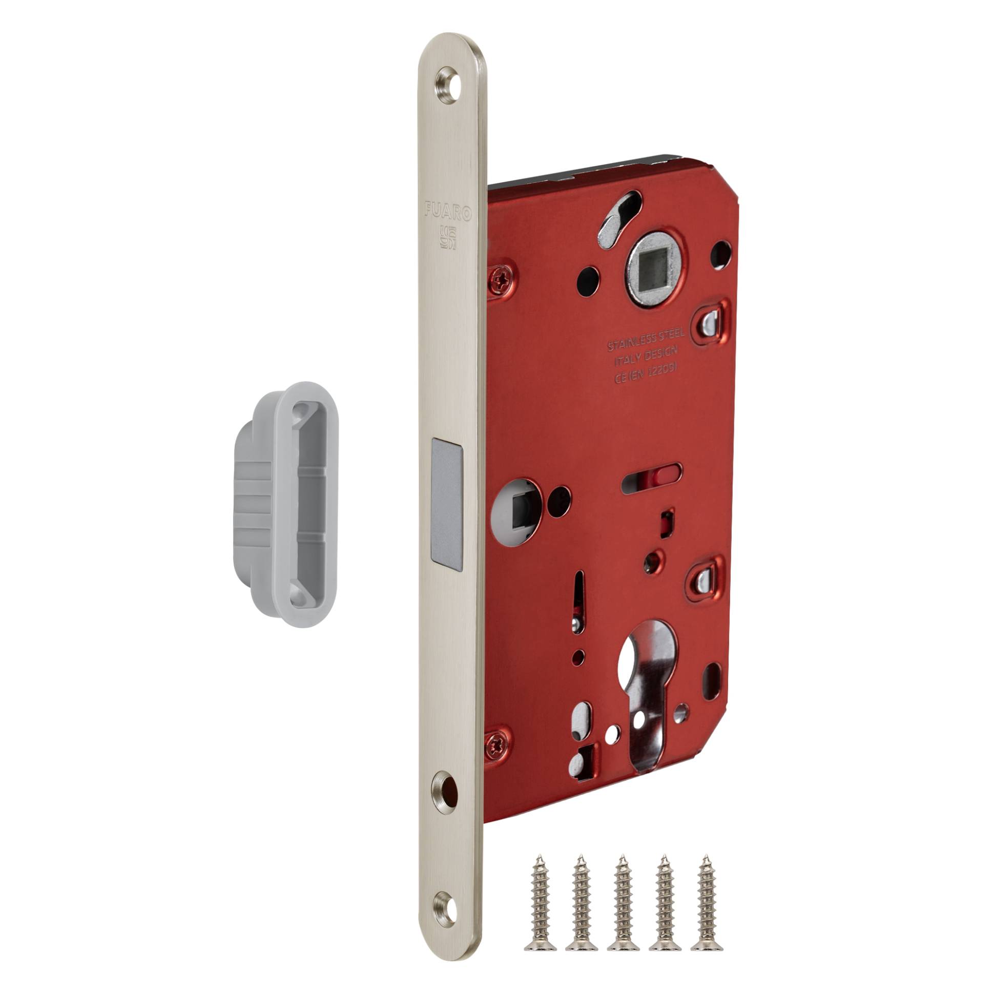 Корпус Fuaro (Фуаро) врезного замка MAGNM85C-50/BL INOX SN-3 матовый никель (блистер) 
