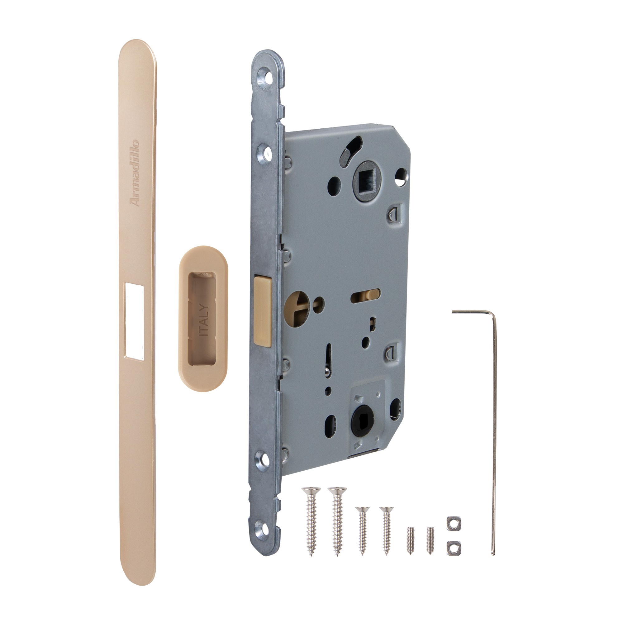 Магнитная Armadillo (Армадилло) защелка WC с ответной планкой GRAVITY.PRO G01.196.50.96 FSG флорентийское золото Магнитная Armadillo (Армадилло) защелка WC с ответной планкой GRAVITY.PRO G01.196.50.96 FSG флорентийское золото