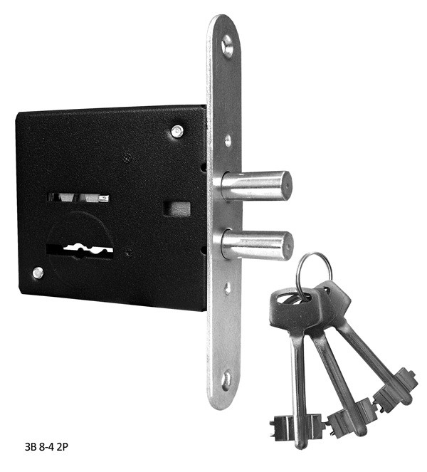 Замок Omega (Омега) врезной сувальдный ЗВ8-4 2Р, 3 кл. 