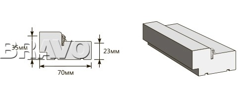 Коробка 2100*70*35 Ч-40 (у,п)