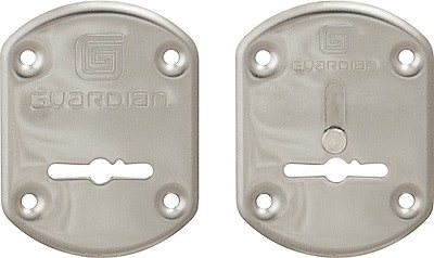 Накладки Guardian (Гардиан) сувальдные "" хром ГХ 21 /пара/, объемная /123:476/ 