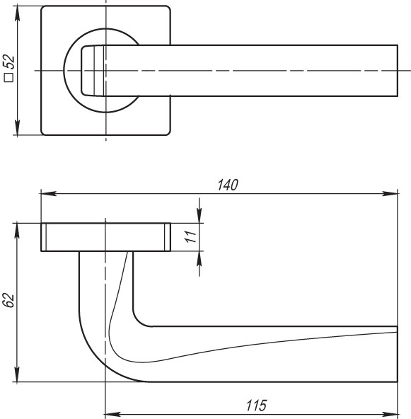 Ручка Armadillo (Армадилло) раздельная K.SQ52.KEA (KEA SQ001) MWSC-33 итальянский тисненый 