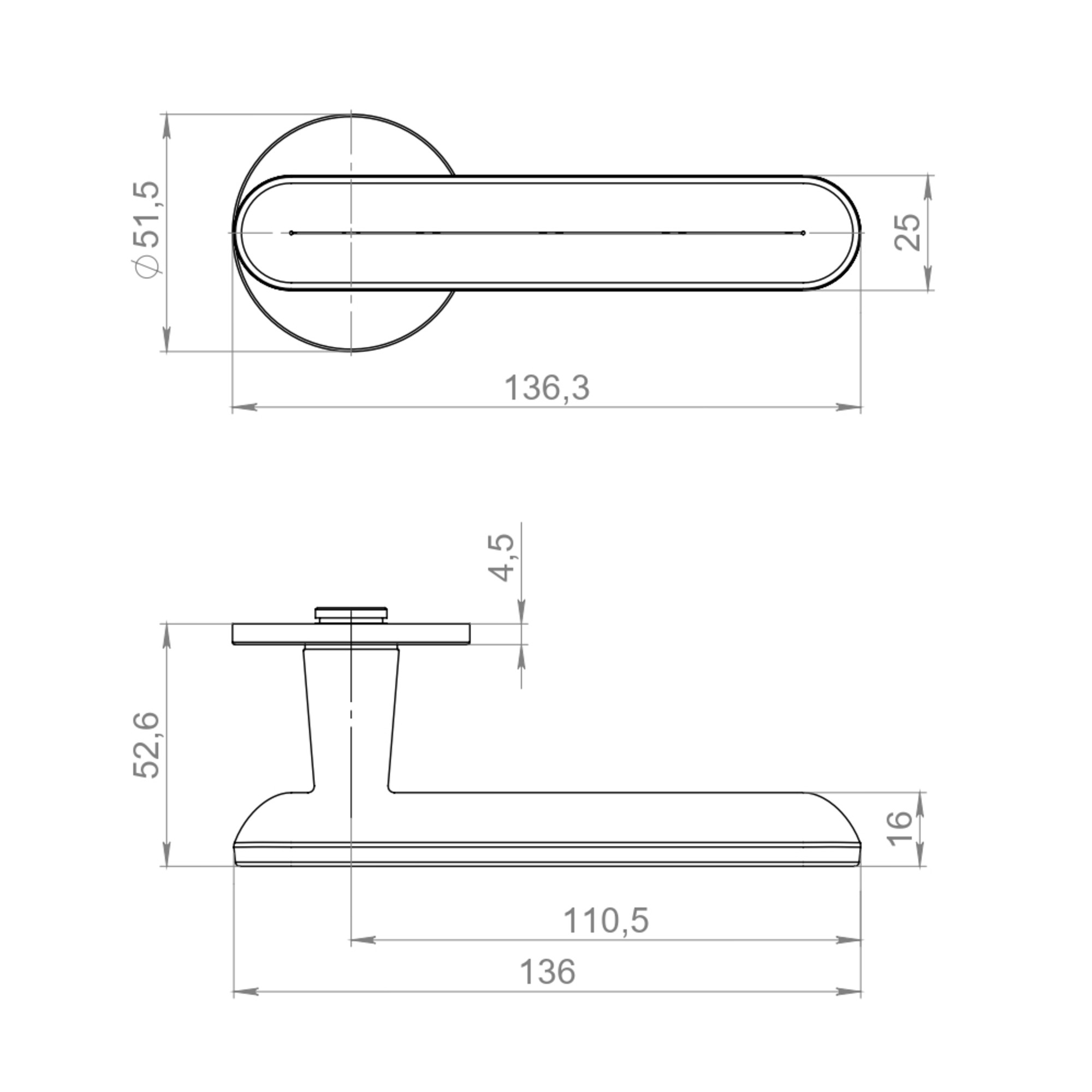 Ручка Armadillo (Армадилло) раздельная R.YM.FRAPPE MWSC-33 итальянский тисненый 