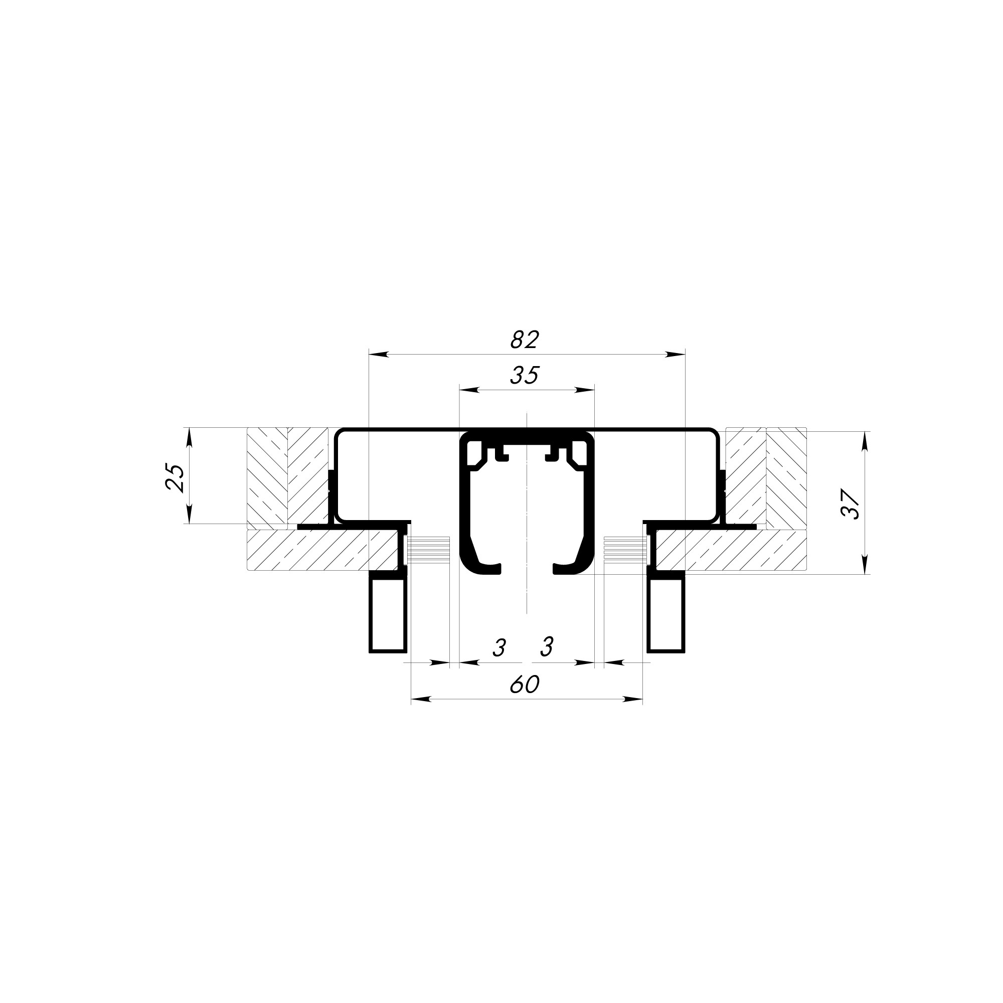 Комплект Armadillo (Армадилло) для обрамления пенала SLD.Comfort-PENAL frame BL 