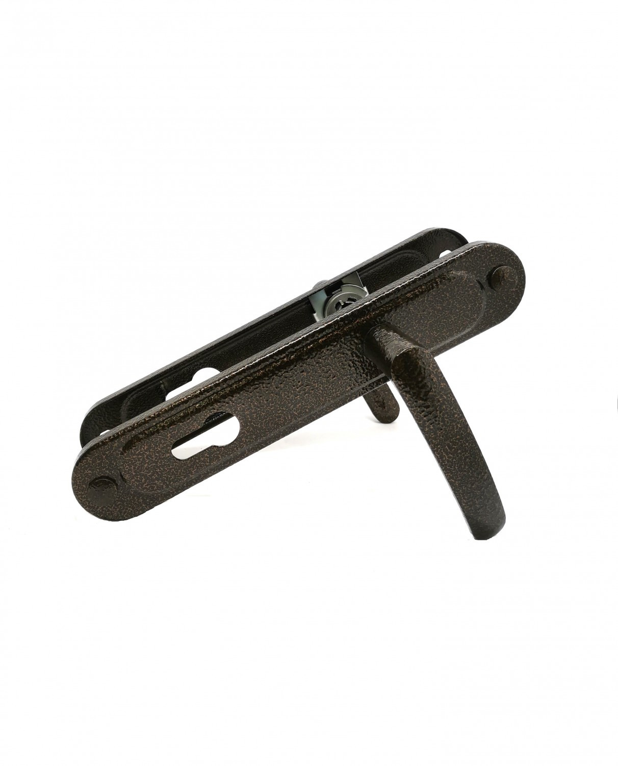 Ручка дверная Zenit (Зенит) на планке РФ1-85.02 (85 мм) медь 