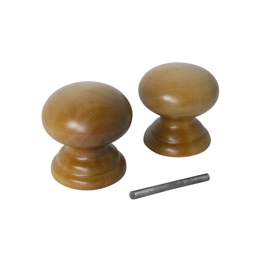 Ручка-кнопка veles (ВЕЛЕС) Карел. береза М (матовый) 