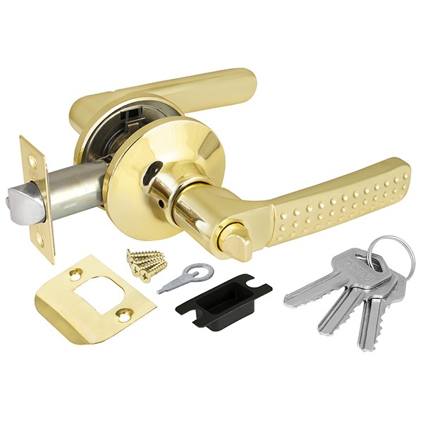 Ручка Punto (Пунто) защелка DK626 PB-ET (6026 PB-E) (кл./фик.) золото 