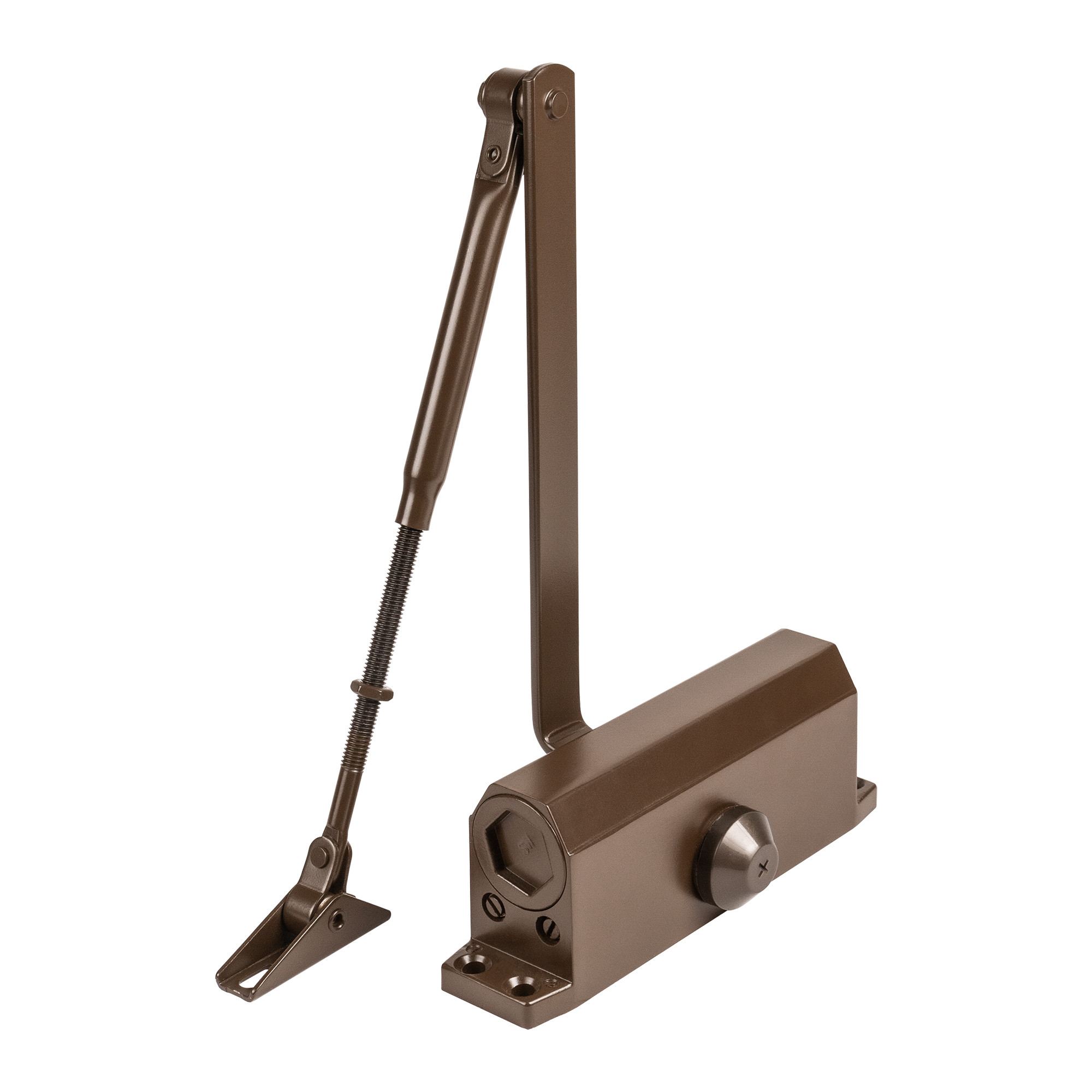 Доводчик Ajax (Аякс) дверной DCTR50-100 (TDR-100) 50-100кг BR коричневый 