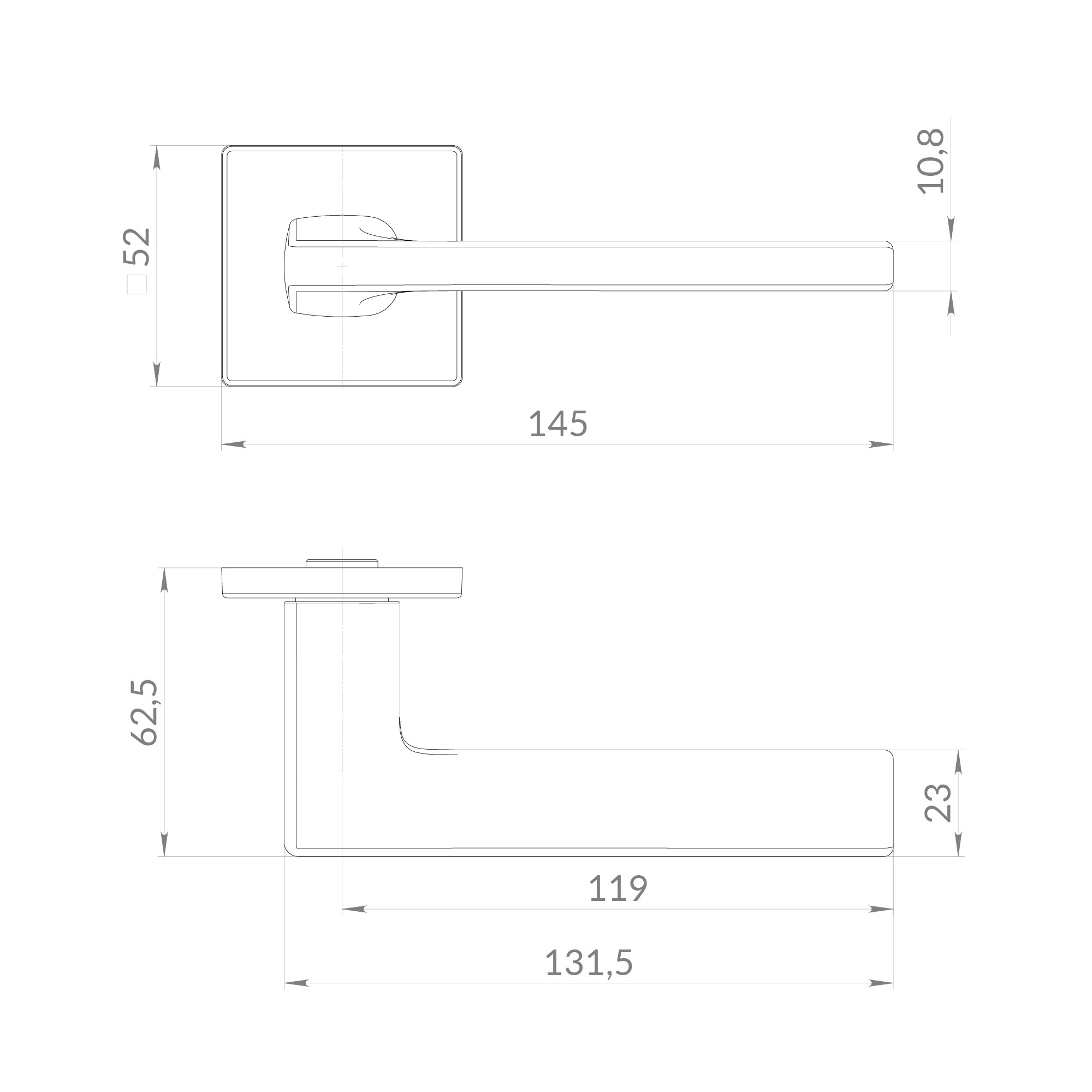 Ручка Punto (Пунто) раздельная K.EST.Q52.SELECT SSG-39 сатинированное золото Ручка Punto (Пунто) раздельная K.EST.Q52.SELECT SSG-39 сатинированное золото
