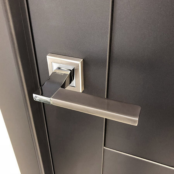 Ручка Punto (Пунто) раздельная K.QL52.TECH (TECH QL) SN/CP-3 матовый никель/хром 