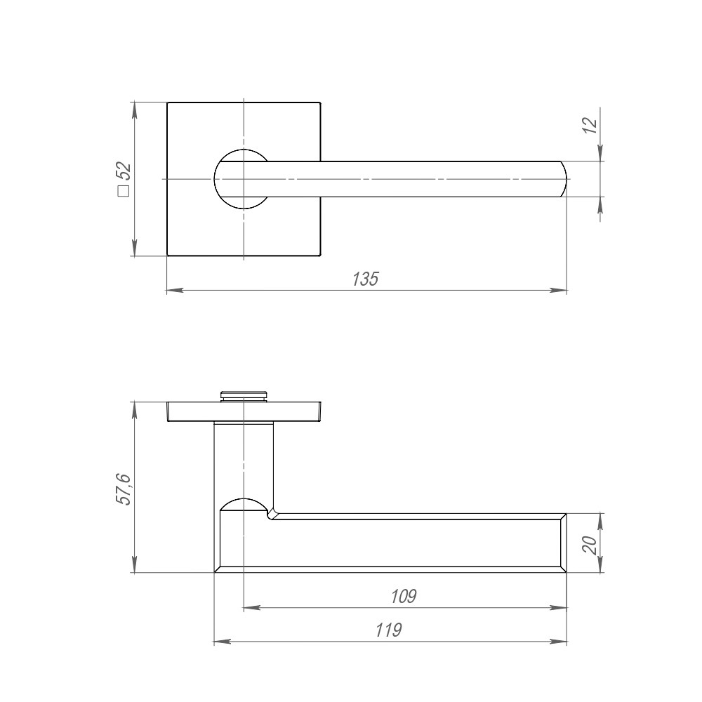 Ручка Ajax (Аякс) раздельная K.JS51.APOLO SN-3 матовый никель Ручка Ajax (Аякс) раздельная K.JS51.APOLO SN-3 матовый никель