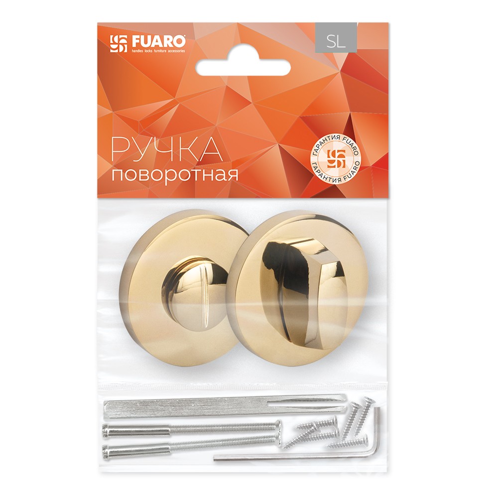 Ручка Fuaro (Фуаро) поворотная BK6.R.SLR52 (BK6 SLR) GOLD-24 (золото 24к) Ручка Fuaro (Фуаро) поворотная BK6.R.SLR52 (BK6 SLR) GOLD-24 (золото 24к)