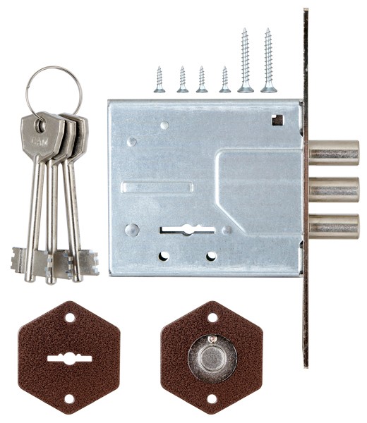 Замок Sam (Сам) врезной сувальдный ЗВ8-6/13 (без отв. планки), 3 кл. /73100/ Замок Sam (Сам) врезной сувальдный ЗВ8-6/13 (без отв. планки), 3 кл. /73100/