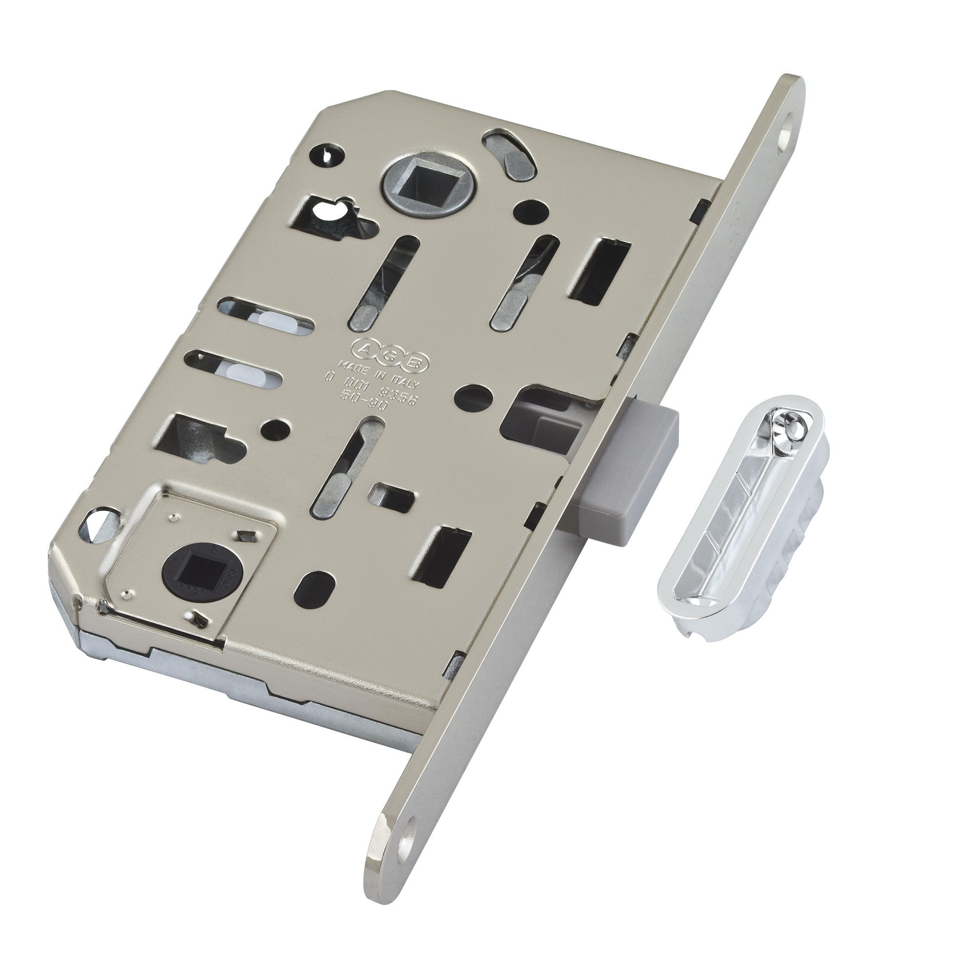 B06102.50.06.640 AGB (АГБ) Защелка врезная WC (никель) MEDIANA POLARIS с отв. планкой (скин) B06102.50.06.640 AGB (АГБ) Защелка врезная WC (никель) MEDIANA POLARIS с отв. планкой (скин)