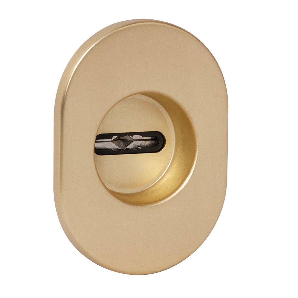 Накладка Fuaro (Фуаро) на сувальдный замок ESC.S-auto.RLR/U/R.477 SSG-39 сатин. золото (1шт.) 