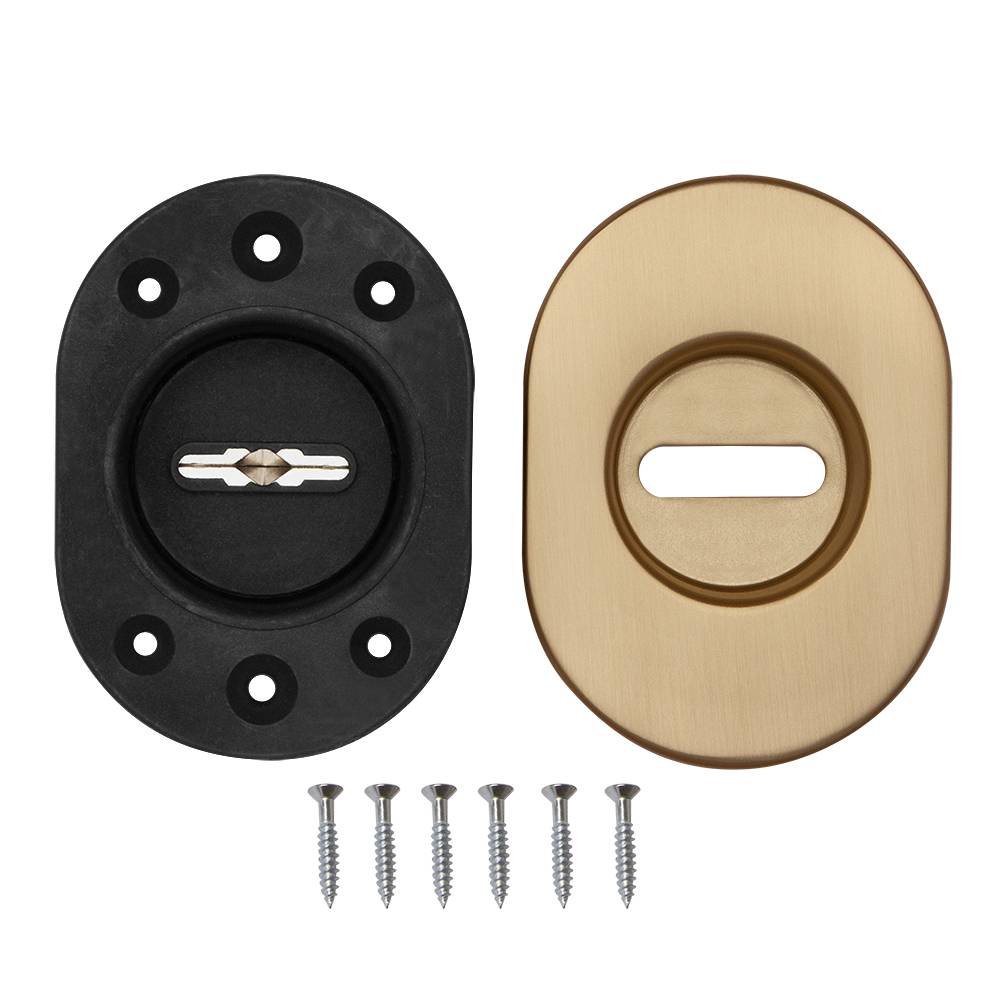 Накладка Fuaro (Фуаро) на сувальдный замок ESC.S-auto.RLR/U/R.477 SSG-39 сатин. золото (1шт.) 