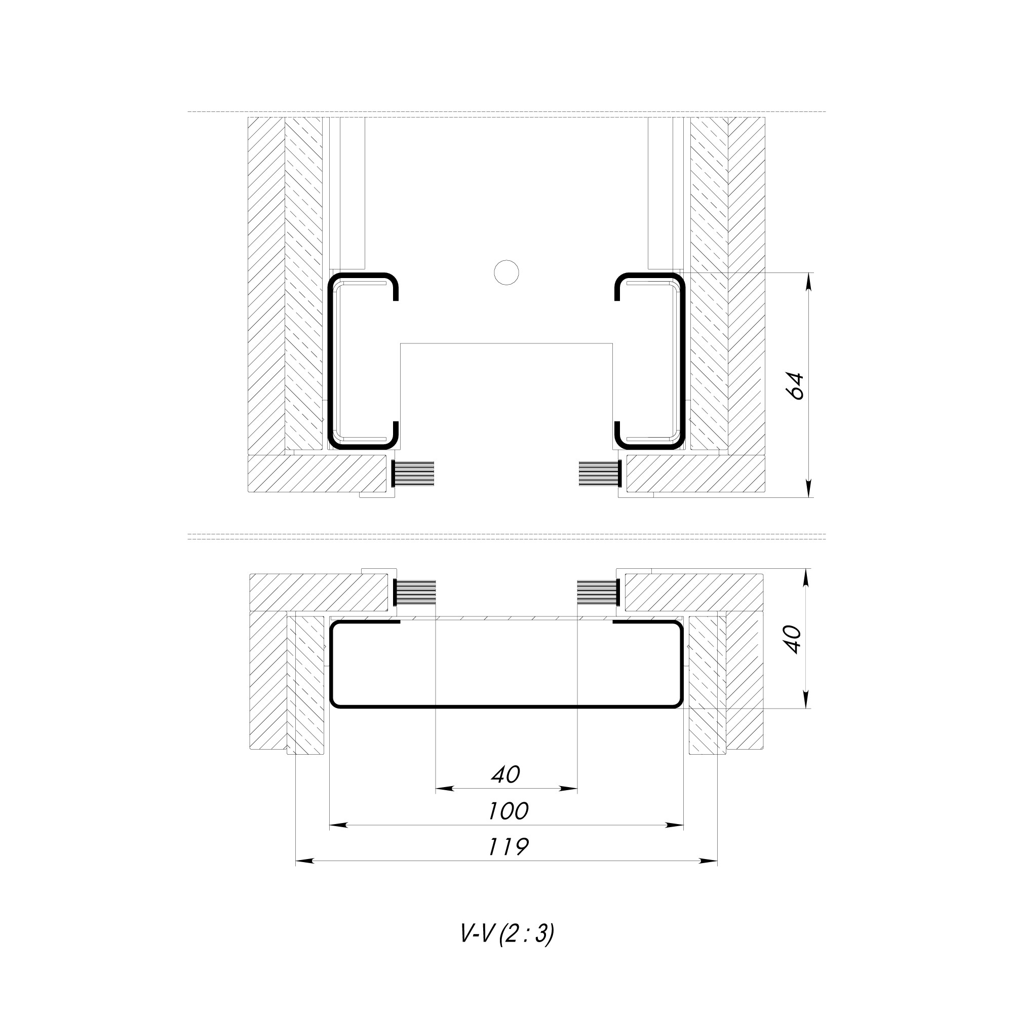 Комплект Armadillo (Армадилло) для обрамления пенала SLD.Comfort-PENAL frame AL 