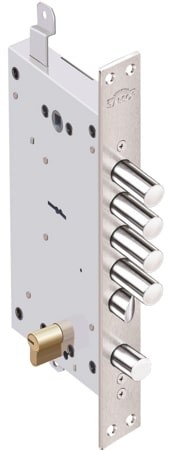 Замок Elbor (Эльбор) врезной двухсистемный Рубин 1.08.46 с тягами, 5 кл. /27647/ 