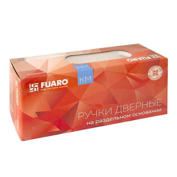 Ручка Fuaro (Фуаро) раздельная K.KM52.ROCK (ROCK KM) SN/CP-3 матовый никель/хром 