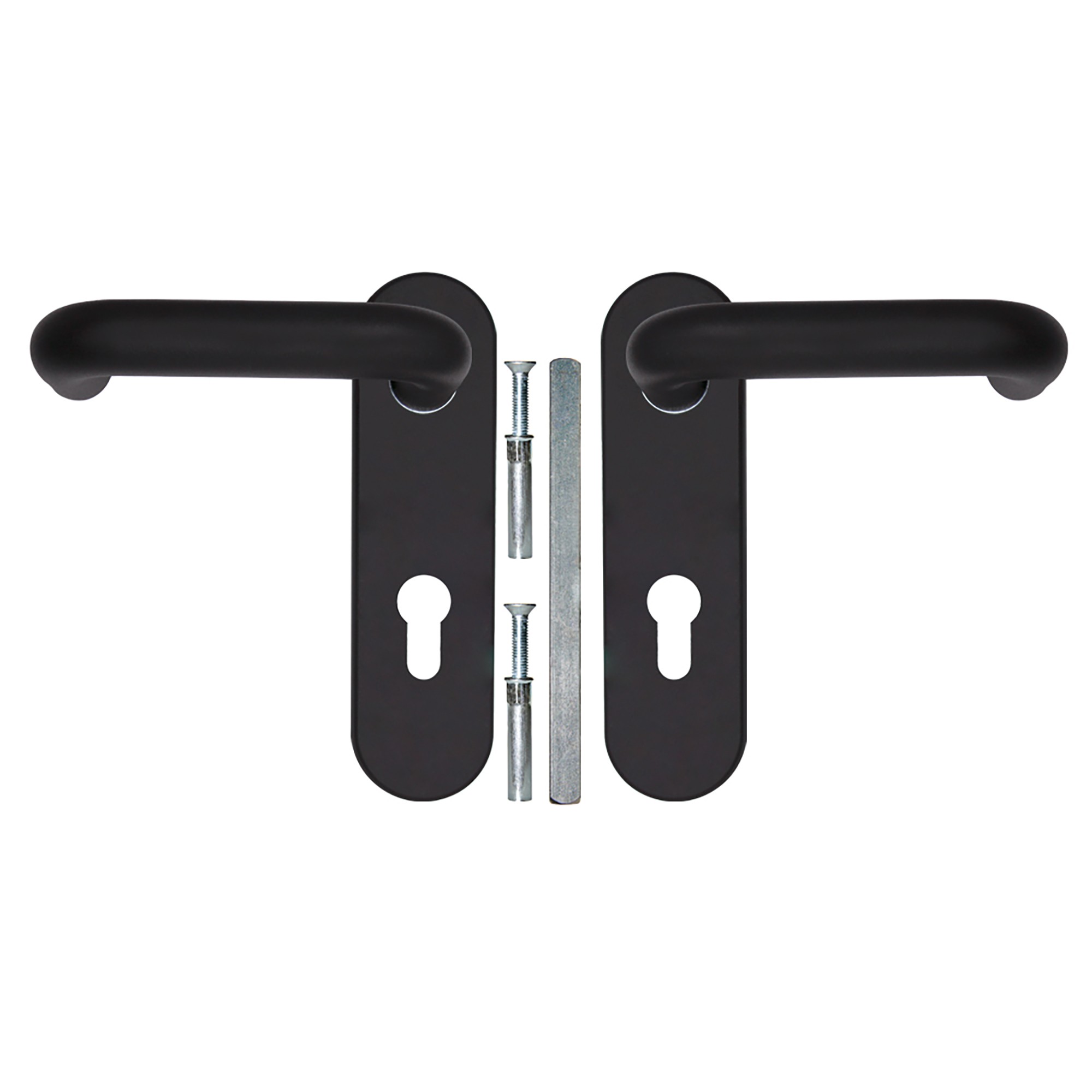 Ручка Fuaro (Фуаро) дверная FP.DH172.0433 NE (DH-0433 NE) (9x140) с пружиной BL-24 черный 