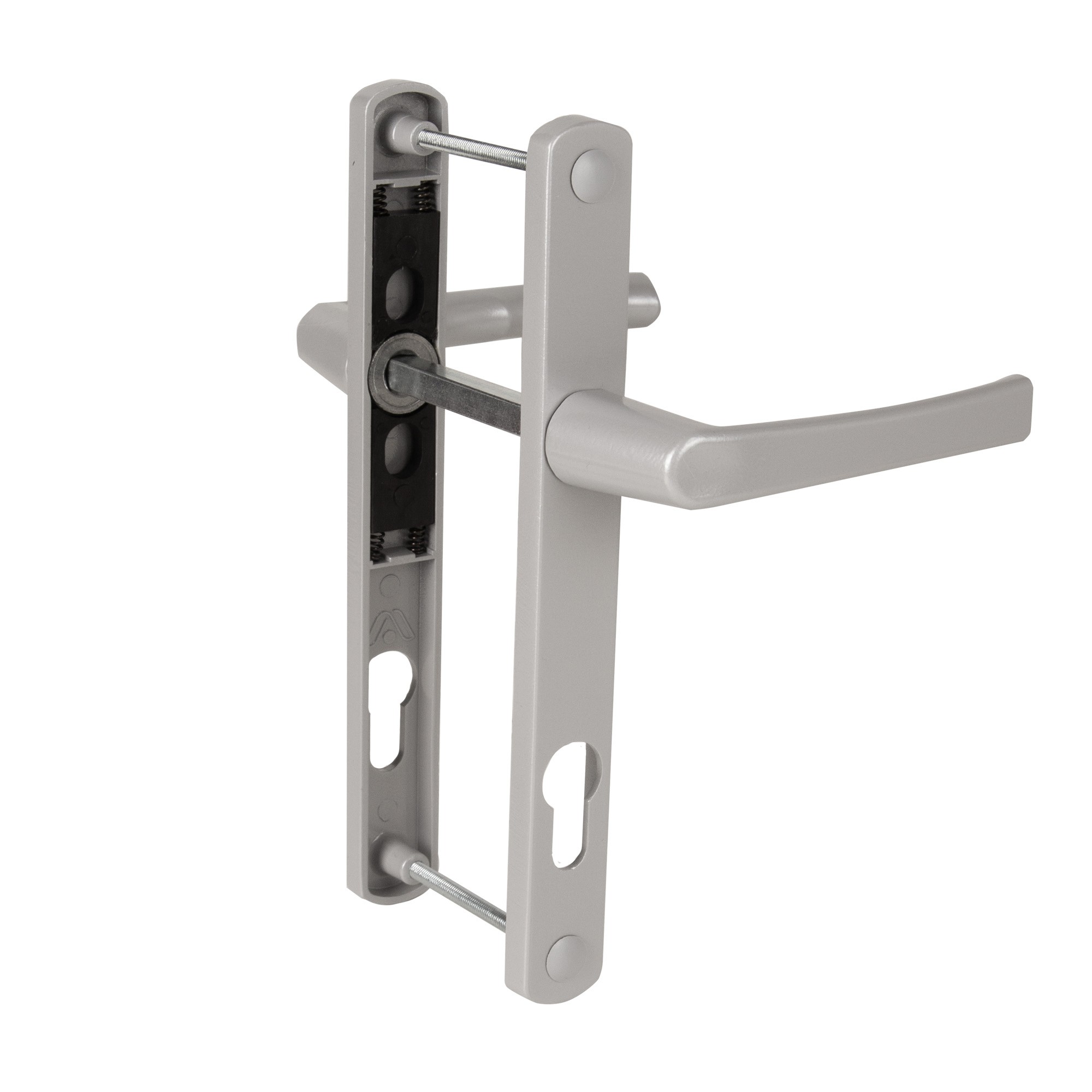 Ручка Punto (Пунто) на планке HANDLE.85.25.67-75 RAL 9006 серый Ручка Punto (Пунто) на планке HANDLE.85.25.67-75 RAL 9006 серый