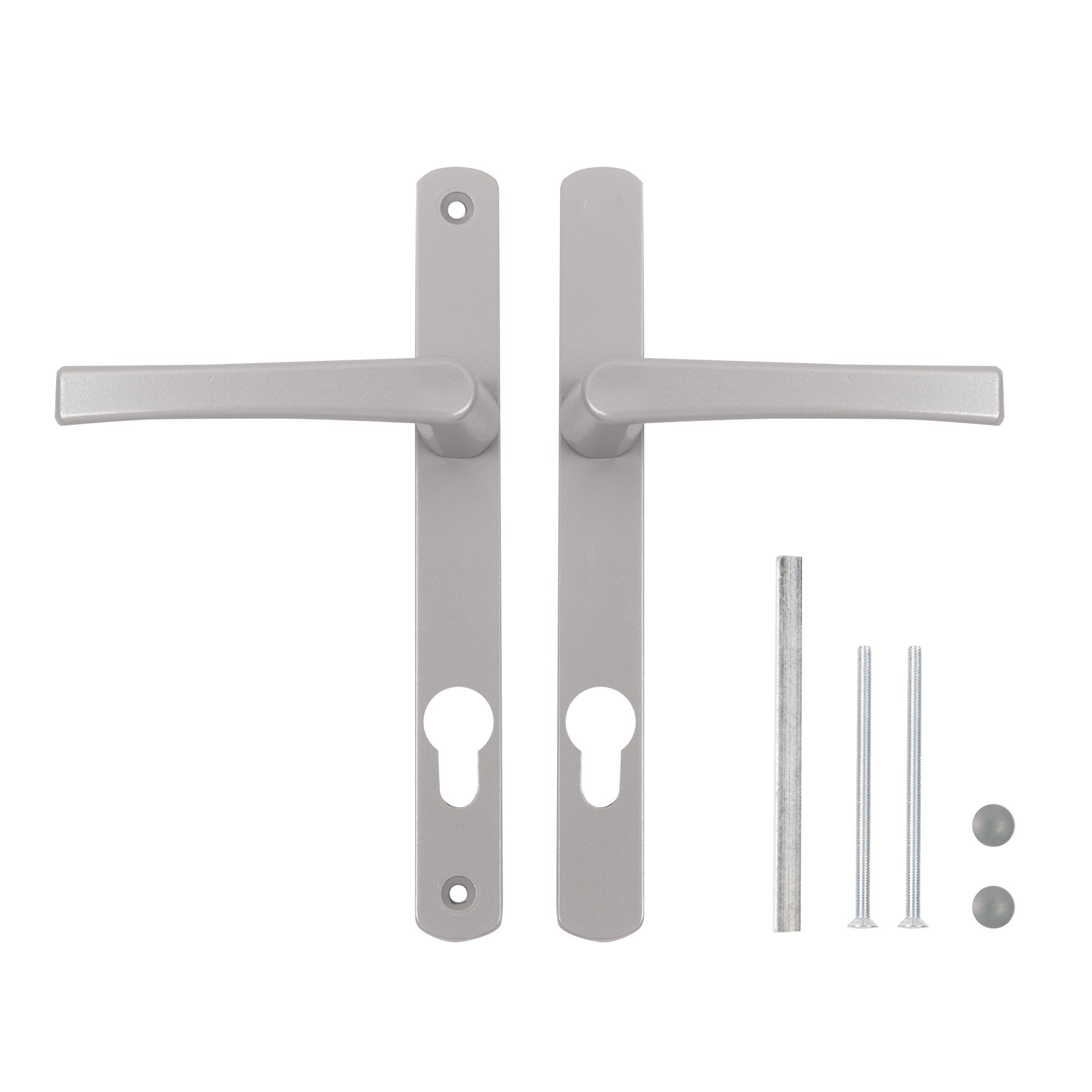 Ручка Punto (Пунто) на планке HANDLE.85.25.67-75 RAL 9006 серый Ручка Punto (Пунто) на планке HANDLE.85.25.67-75 RAL 9006 серый