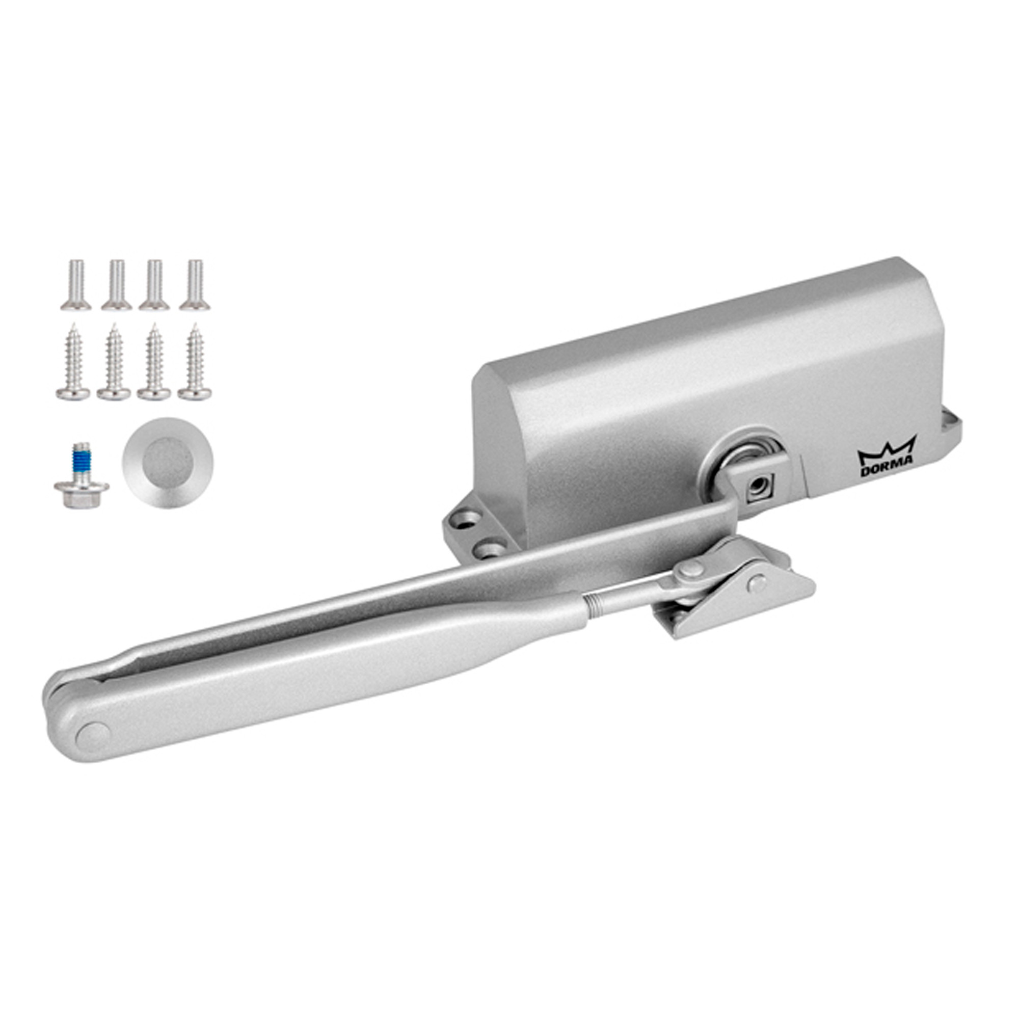 Доводчик Dorma (Дорма) дверной TS 77 EN4, с рычажной тягой, серый Доводчик Dorma (Дорма) дверной TS 77 EN4, с рычажной тягой, серый
