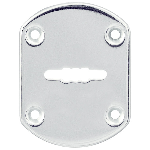 Декоративная Punto (Пунто) накладка ESC021/0-SS (нержавейка) на сув. замок без шторки (1 шт.) тех.упак. 