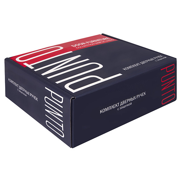 Ручка Punto (Пунто) защелка DK626 SN-BK (6026 SN-B) (фик.) мат. никель 