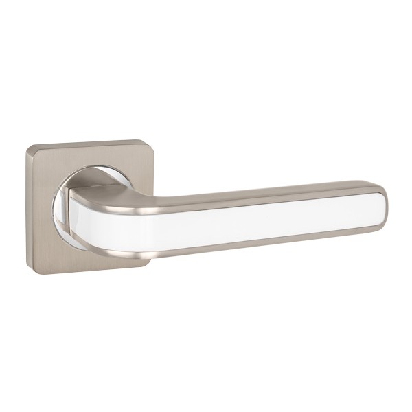 Ручка Punto (Пунто) раздельная K.ZQ51.FUTURA (FUTURA ZQ) SN/WH-19 матовый никель/белый Ручка Punto (Пунто) раздельная K.ZQ51.FUTURA (FUTURA ZQ) SN/WH-19 матовый никель/белый